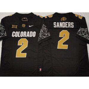 2 Shedeur Sanders Black Stitched Jersey